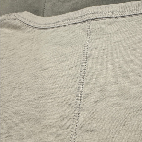 Rag & Bone Soft Heather Gray Blue Short Sleeve Slub Cotton Pima Tee Size Small - Picture 5 of 11